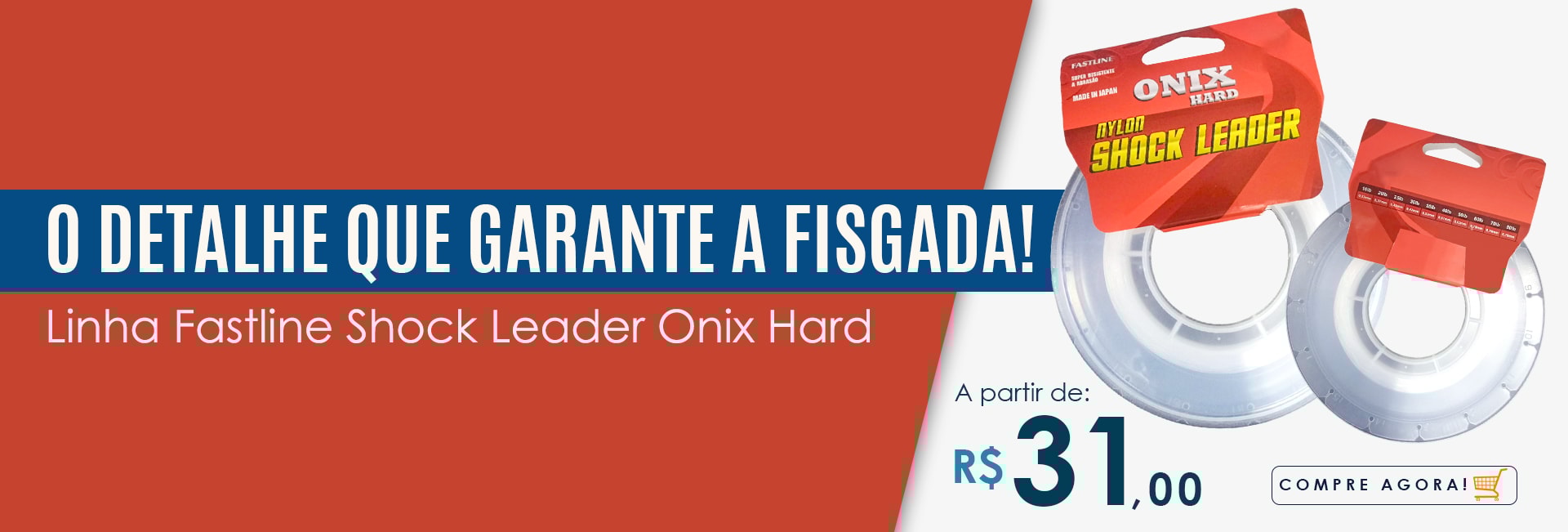 Linha Fastline Shock Leader Onix Hard
