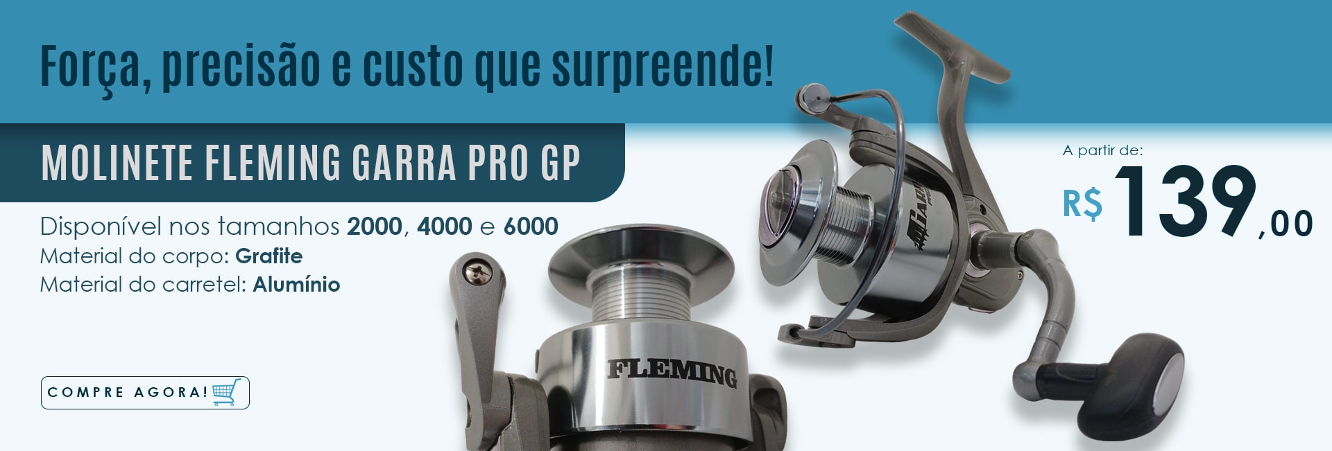 Molinete Fleming Garra Pro GP