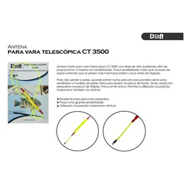 Antena Celta P/ Vara Telescópica C/ Boia CT 3500