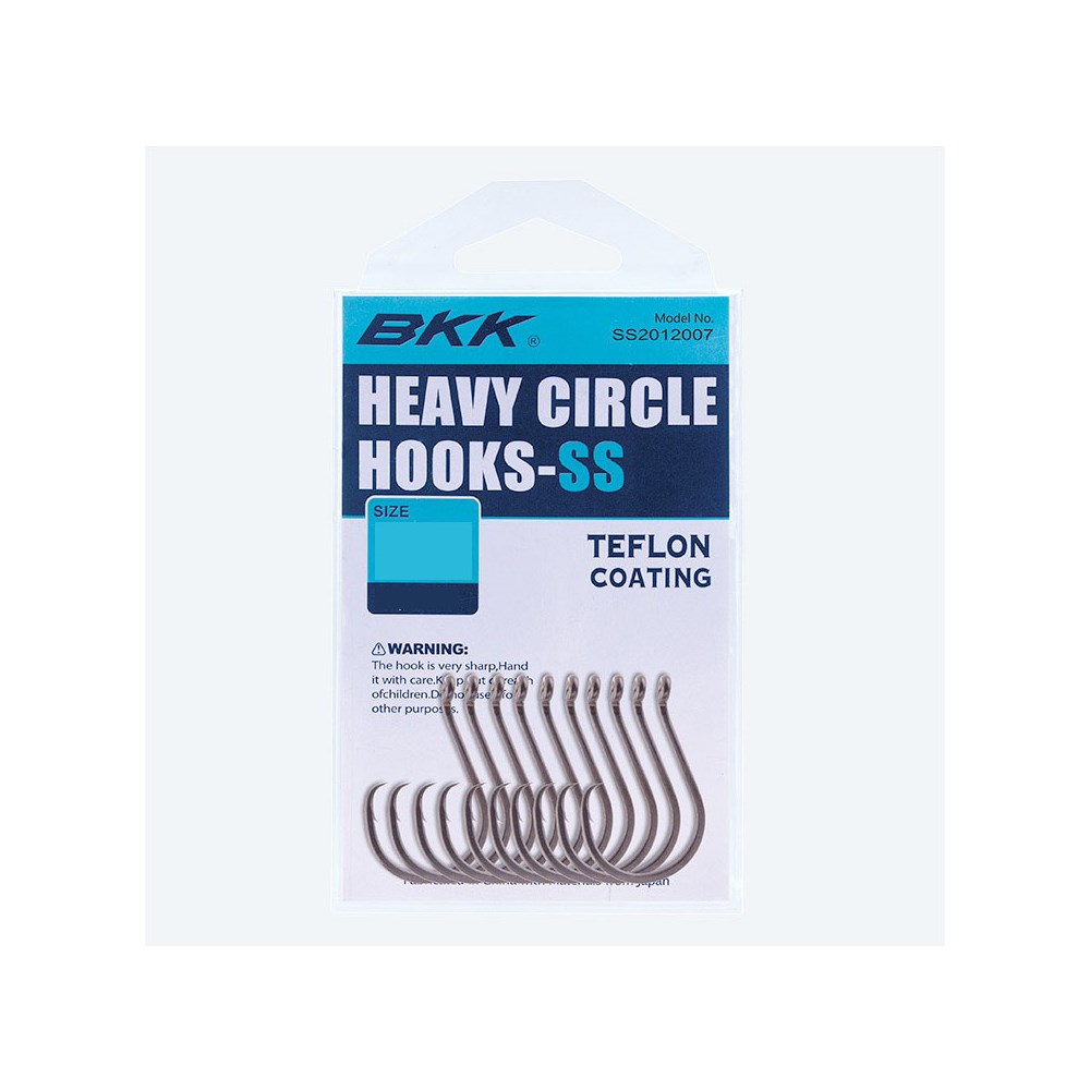 Anzol BKK Heavy Circle Hooks-SS Teflon Coating RE2012007