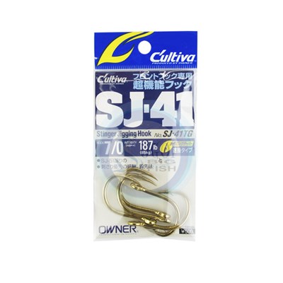 Anzol Cultiva Stinger Jigging Hook SJ-41TG - N-7/0 - 187lb(85kg) - c/5 un