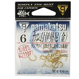 Anzol Gamakatsu Iseama Gold - Nº6 - c/15 un