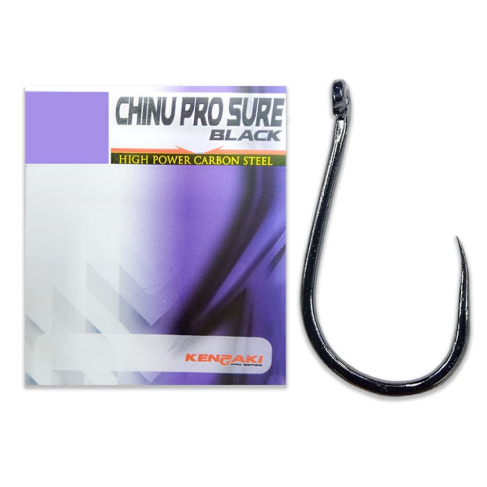 Anzol Kenzaki Pro Chinu Pro Sure Black 113S N°07 C/ 06 - Sugoi Big