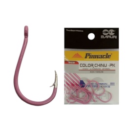 Anzol Maruri Pinnacle Color Chinu Pink N° 2 com 10 unidades