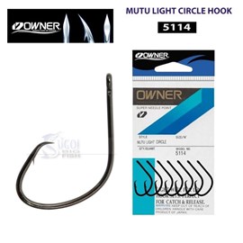 Anzol Owner Mutu Light Circle Hook 5114