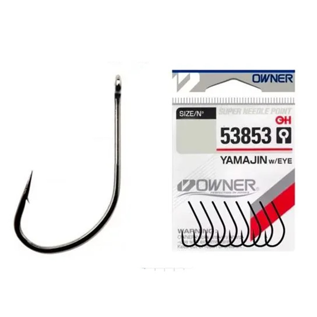 Anzol Owner Yamajin 53853 Nº08 – C/12un - Sugoi Big Fish