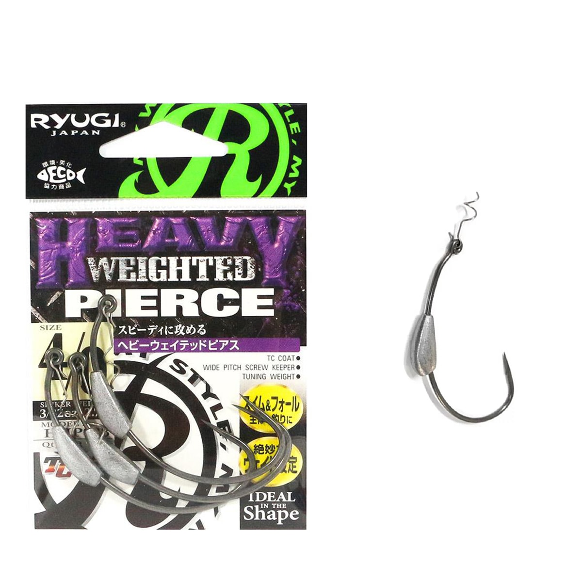 Anzol Ryugi Heavy Weighted Pierce HHPB088 - Nº 4/0 - Sugoi Big Fish