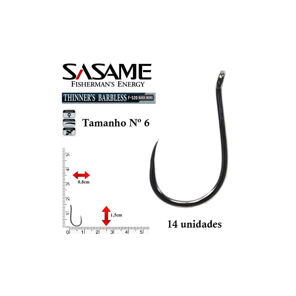 Anzol Sasame Carping F-506 Black Nickel