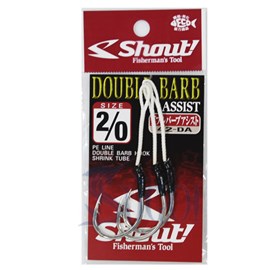 Anzol Shout Double Barb Assist Hook 42DA 2/0 C/ 3Uni
