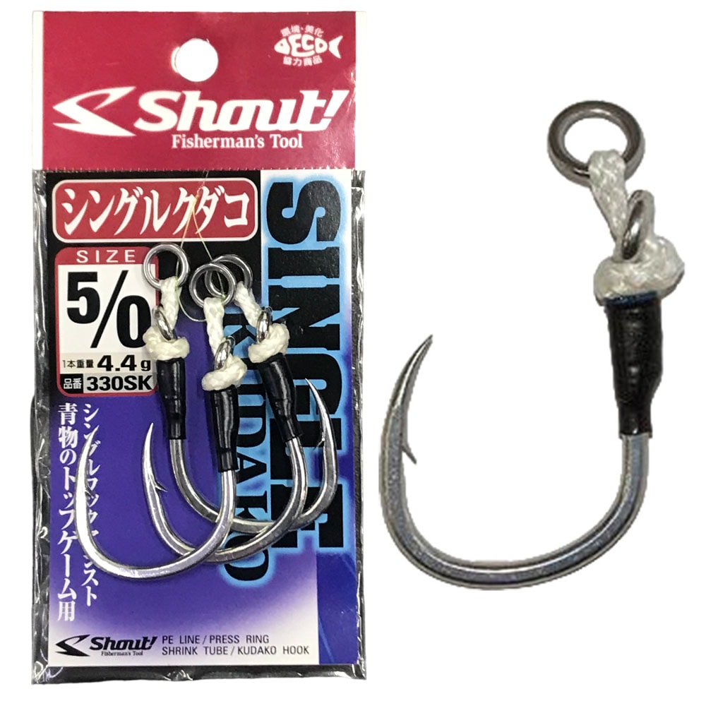 Anzol Shout Kudako Suporte hook Single 330SK – Tam 5/0 C/3un