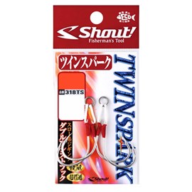 Anzol Shout Sup Hook Twin Spark 318-TS 1/0 C/ 2 Unidades