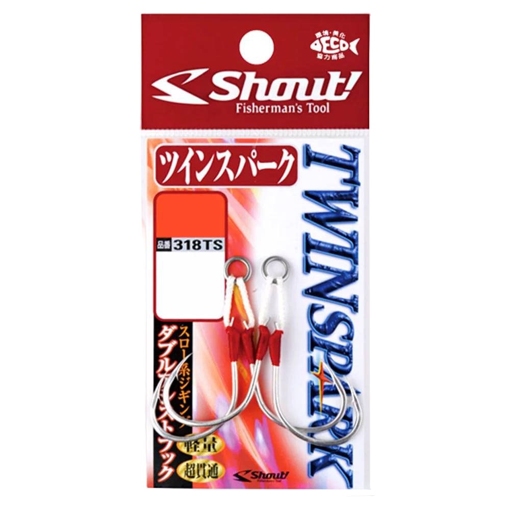 Anzol Shout Sup Hook Twin Spark 318-TS 1 C/ 2 Unidades - Sugoi Big