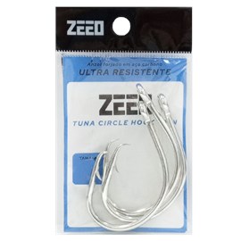 Anzol Zeeo Tuna Circle Hook Tin C/ 3 Unidades