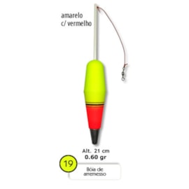 Boia Barão Arremesso N°19 21cm 60g - Amare/Verme