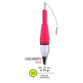 Boia Barão Arremesso N°22 22cm 75g - Rosa/Branco