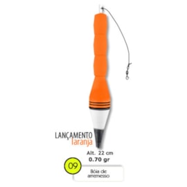 Boia Barão Arremesso N°9 22cm 70g - Laranja