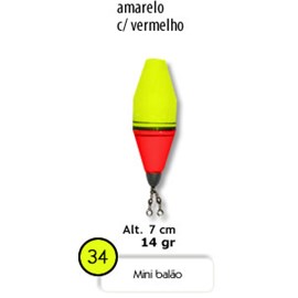 Boia Barão Balão Nº 34 (mini) - Amar/Verm