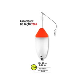 Boia Barão Cevadeira Big Tamba 667 (Copo Transparente) 60g – Cor Vermelho