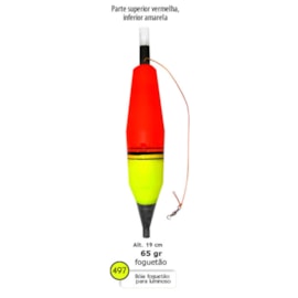 Boia Barão Foguetão 497 P/ Luminoso 65g - Verm/Amar