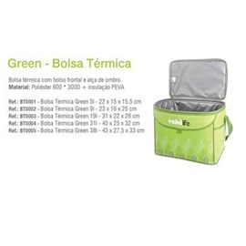 Bolsa Térmica Echo Life BT0004 31 Litros (Verde)