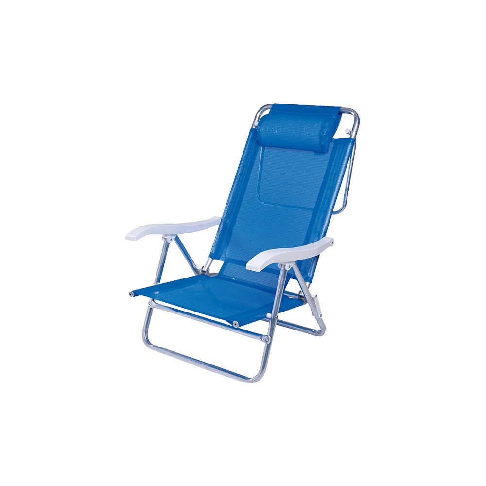 Cadeira Mor 6 Posições C/ Almofada Azul 2490