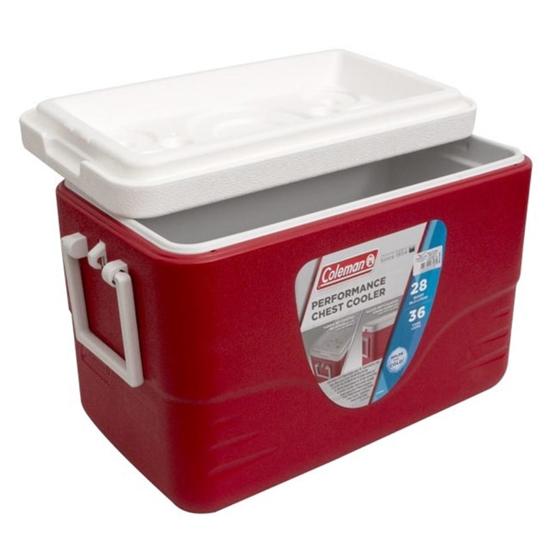 Caixa Térmica Coleman Termoplastico 28QT (26,5 Litros) Vermelho