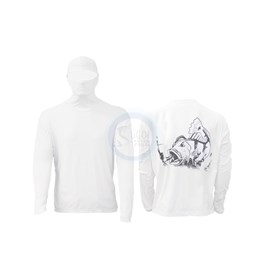 Camisa Ballyhoo Ninja 414- Branco Tucunaré (GG) Camisa Ballyhoo Ninja 414- Branco Tucunaré (GG)