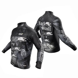 Camisa Rock Fishing Dry 50UV Skull Black