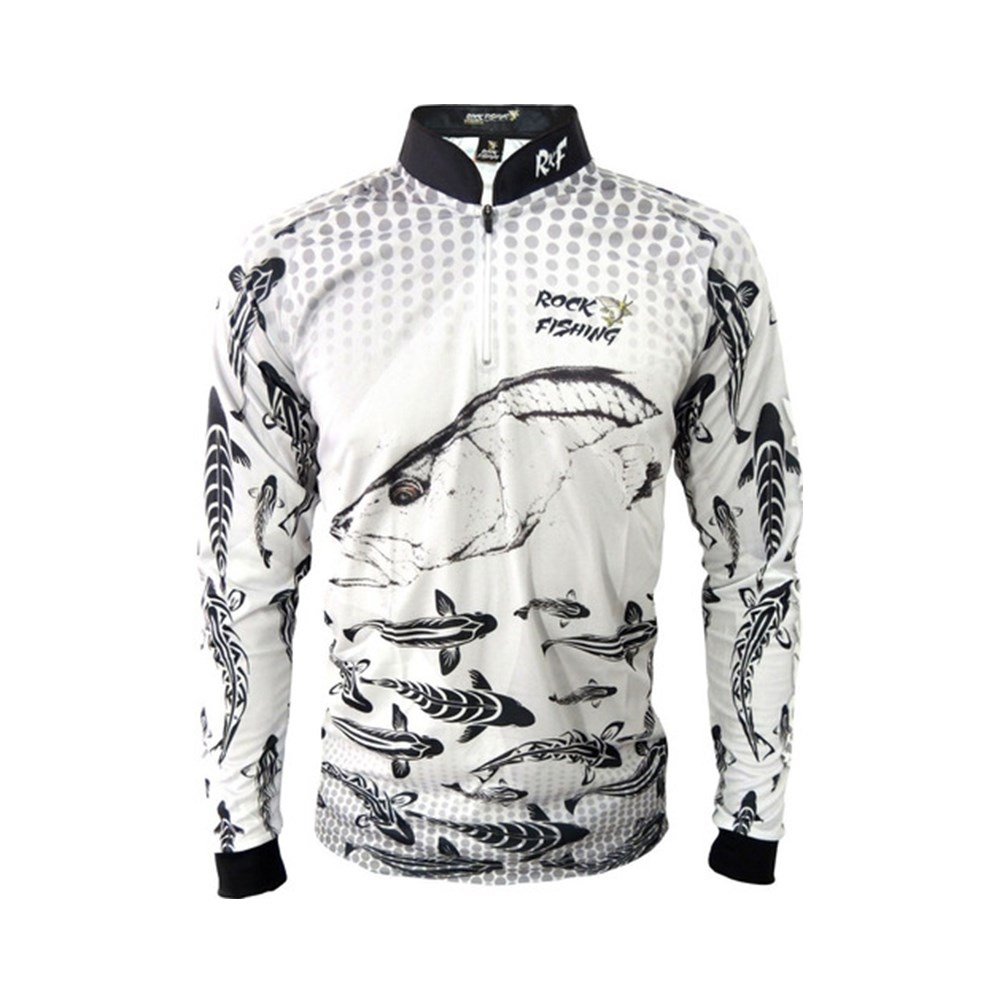 Camisa Rock Fishing Dry UV Maori Robalo Branco