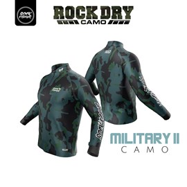 Camiseta Rock Fishing Dry 50 UV Camuflado military II