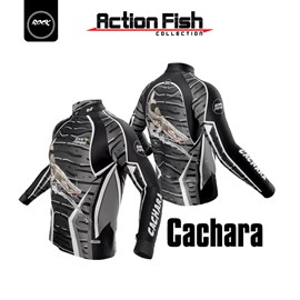 Camiseta Rock Fishing Dry 50UV Cachara (Cinza)