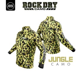 Camiseta Rock Fishing Dry 50UV Camuflado Jungle