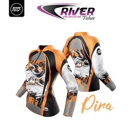 Camiseta Rock Fishing Feminino Dry River Pirarara