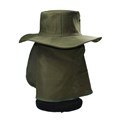 Chapéu GS Com Proteção Verde Militar