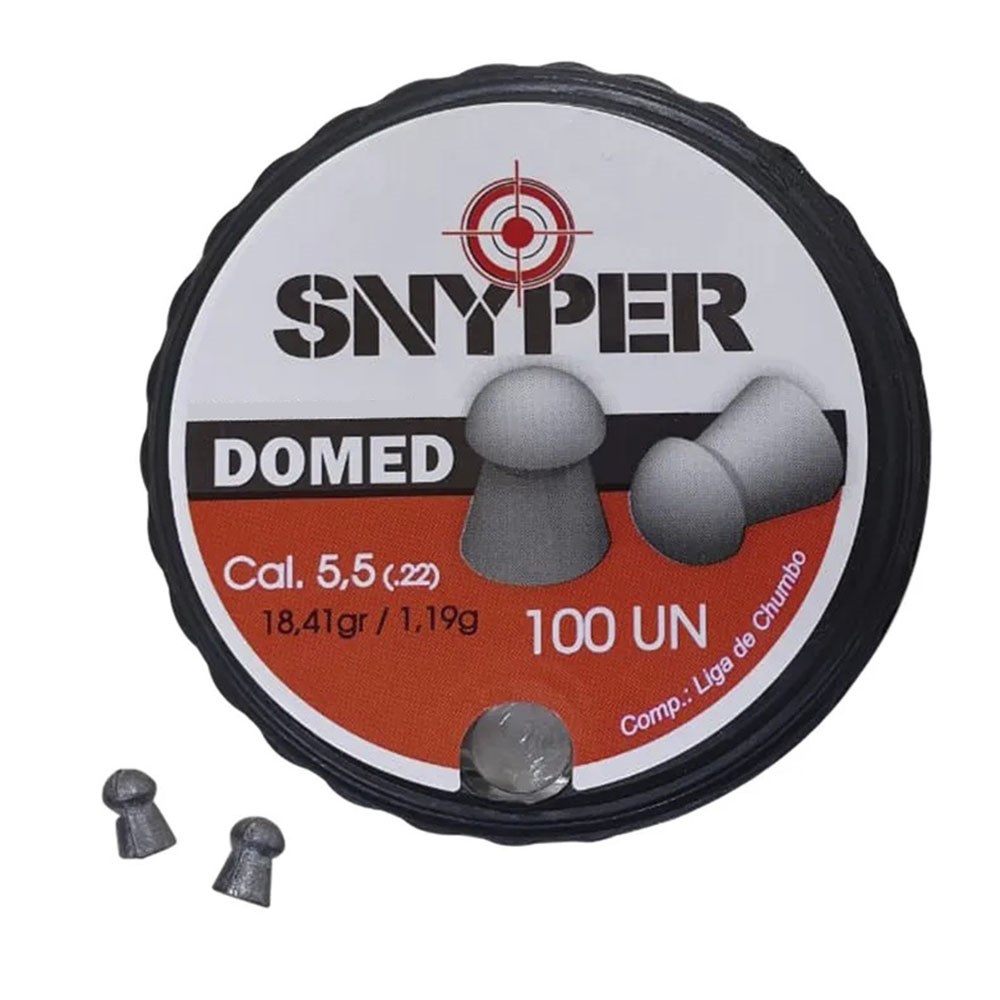Chumbinho Snyper Domed 5,5mm C/ 100 Unidades