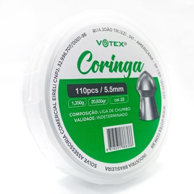 Chumbinho Votex Coringa (5,5mm) C/ 110 Unidades