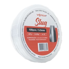 Chumbinho Votex Slug (5,5mm) C/ 100 unidades