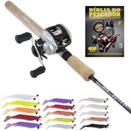 Conj Vara Celta Matic 5'6'' e Carretilha Saint Plus Lancer 5000 H (Direita) e Brinde Conj Vara Celta Matic 5'6'' e Carretilha Saint Plus Lancer 5000 H (Direita) e Brinde