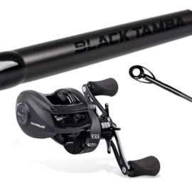 Conjunto Vara Maruri Black Tamba TBC802HX + Carretilha Maruri Black Tamba BT11 (Esquerda) Conjunto Vara Maruri Black Tamba TBC802HX + Carretilha Maruri Black Tamba BT11 (Esquerda)