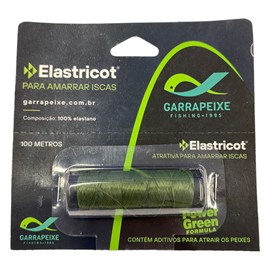 Elastricor Para Amarrar Iscas Garrapeixe C/ Atrativo 100m - Verde