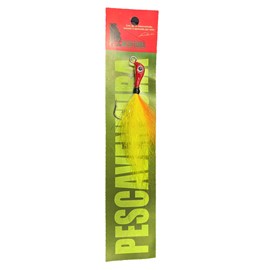 Isca Buck Jig Pescaventura 10g Amarelo/Laranja - Anzol 3/0