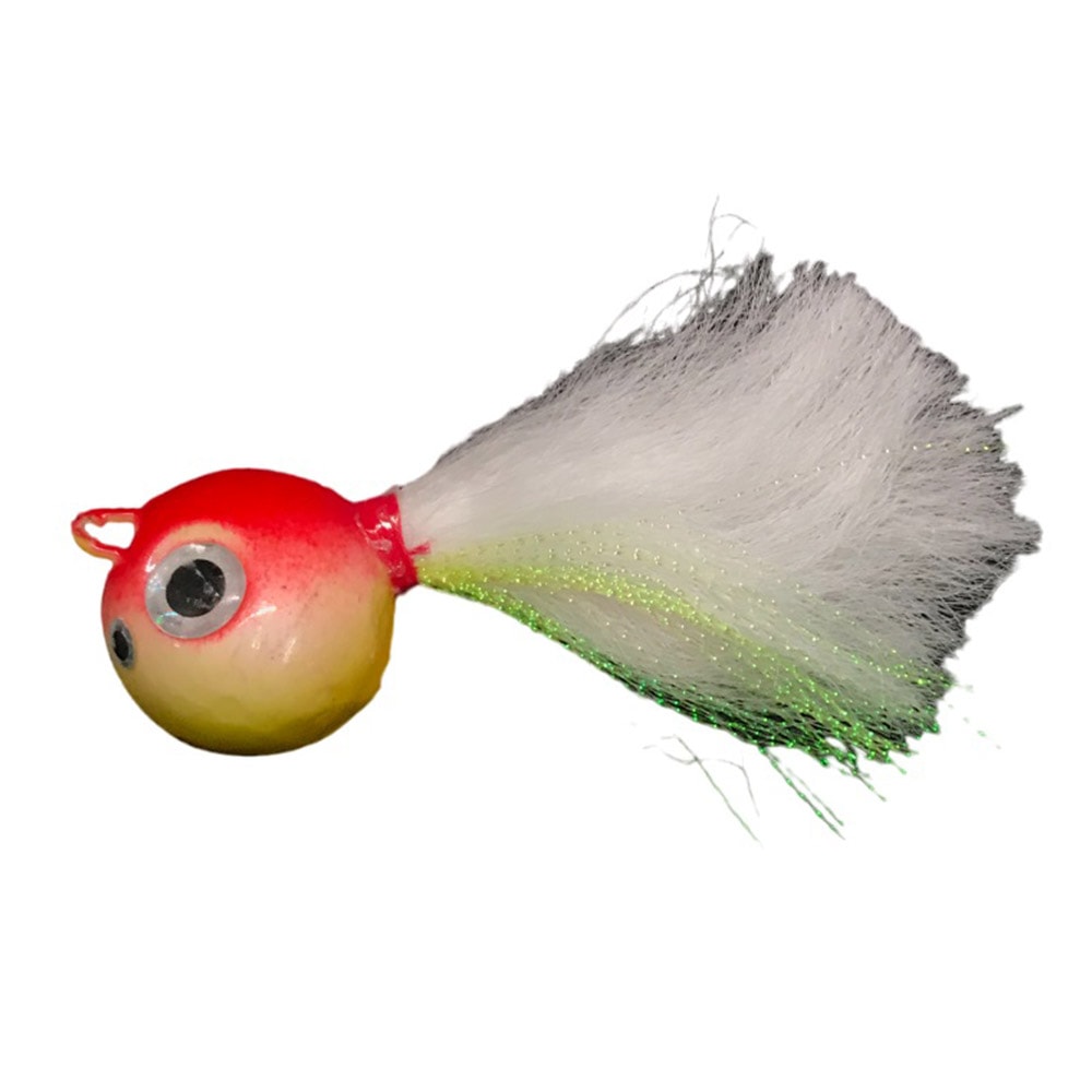 Isca Herman Jig Bola 270g - Cor Perola/Vermelho