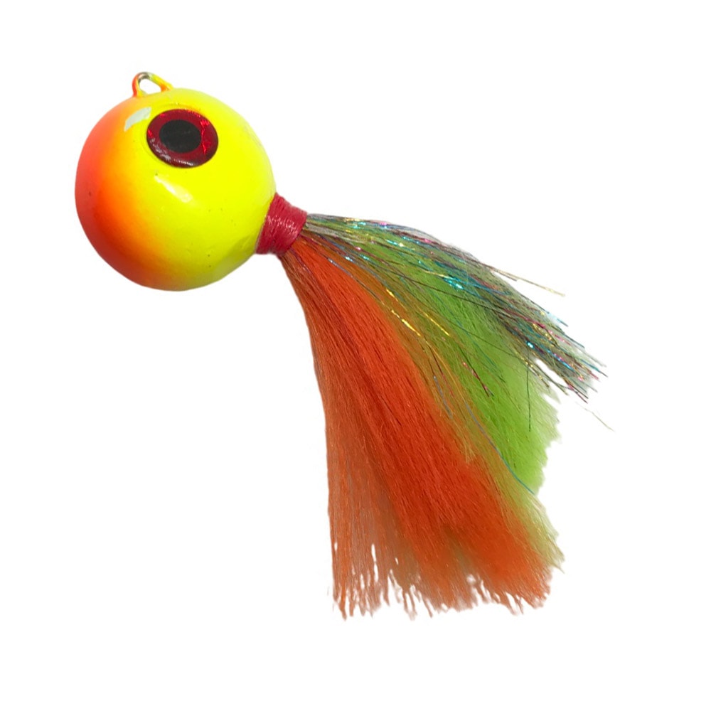 Isca Herman Jig Bola 270g – Cor Limão/Laranja - Sugoi Big Fish