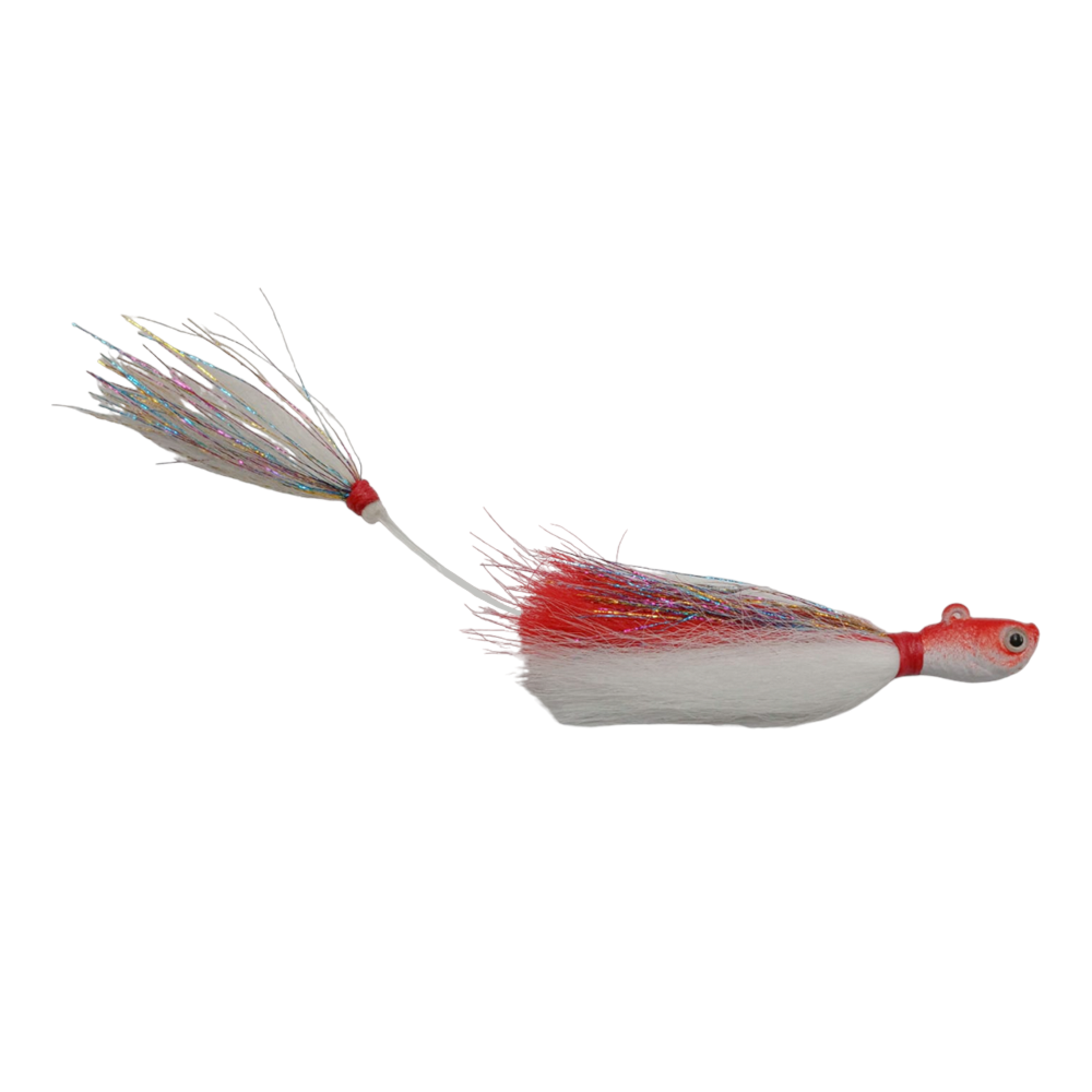 Isca Herman Jig Caribe 19g Vermelho C/ Branco