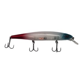 Isca Jackall MagSquad 128 12,8cm 19,2g – Meia Água – Cor Ghost Silver Red Tail