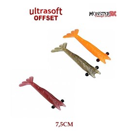Isca Monster 3X UltraSoft OFF-SET  7,5cm C/3un