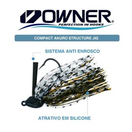 Isca Owner 4147 Akuro Structure Jig 3/8oz 11g