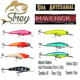 Isca Strey Maverick (Madeira Artesanal) 10cm – 19,5g