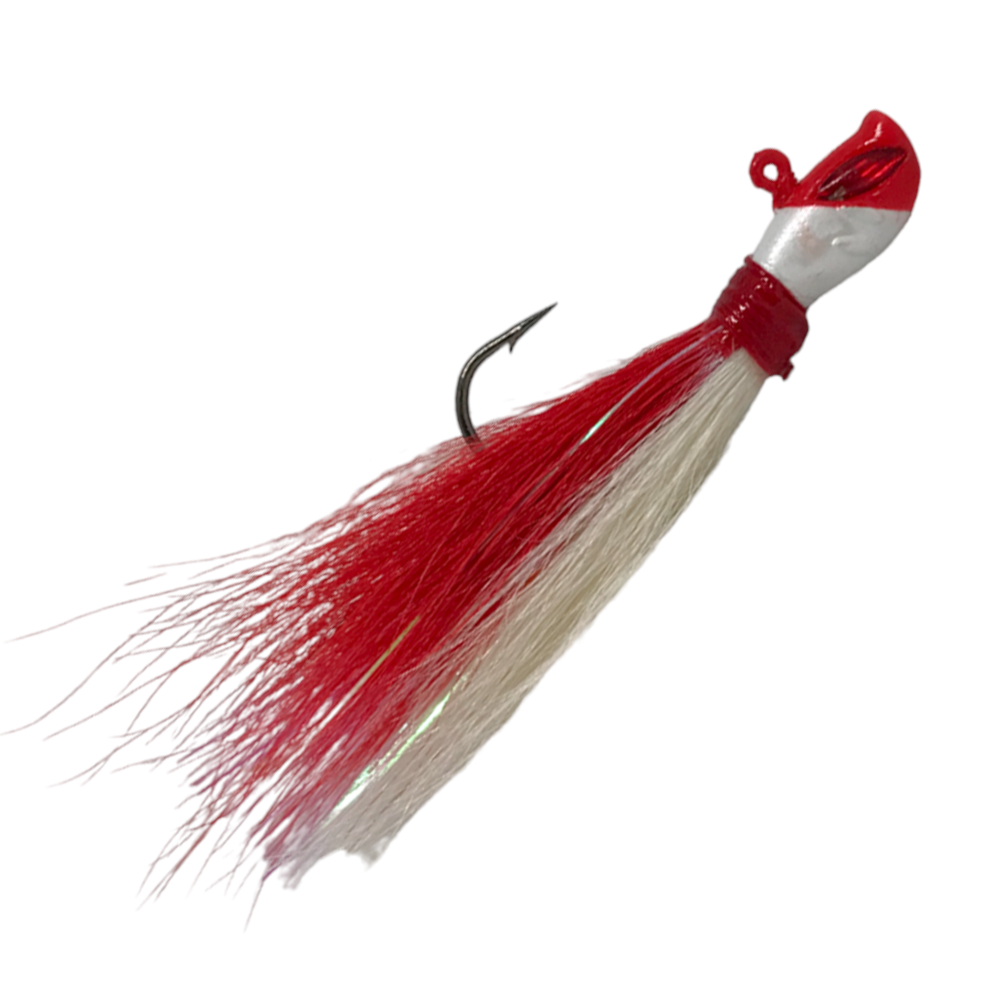 Isca Yara Killer Jig 10g Branco/Vermelho - Sugoi Big Fish
