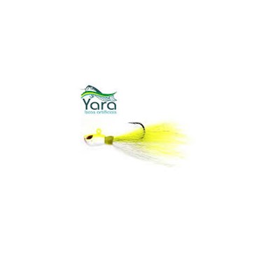 Isca Yara Killer Jig - 10g - Cor Amarela/Branco - C/1 un